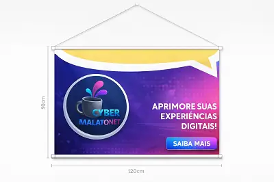 Banner Personalizado 80x120 cm em Lona