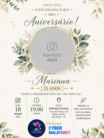 Convite de Aniversário