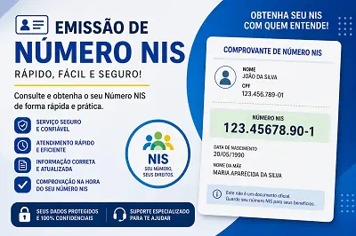 Emissão de Número NIS (Envio em PDF)